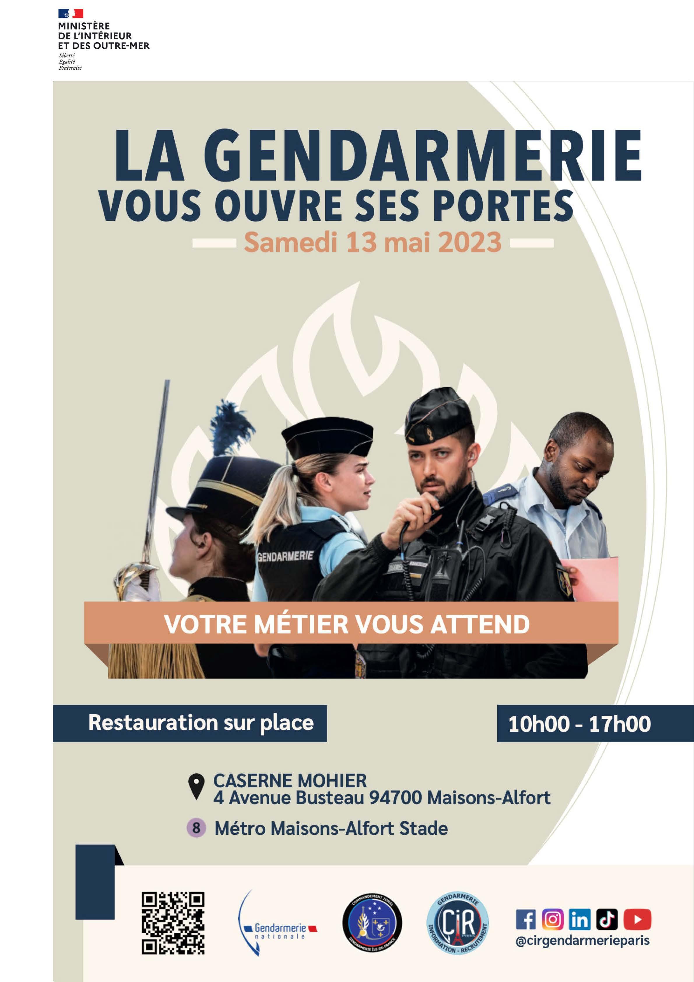 Affiche 13 Mai Gendarmerie recrute