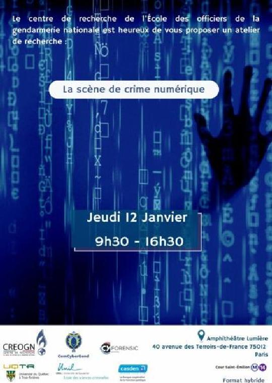 [Événement] La scène de crime numérique : atelier de recherche de la Gendarmerie 